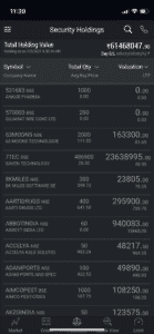 One Client's profit in Saven Tech Ltd