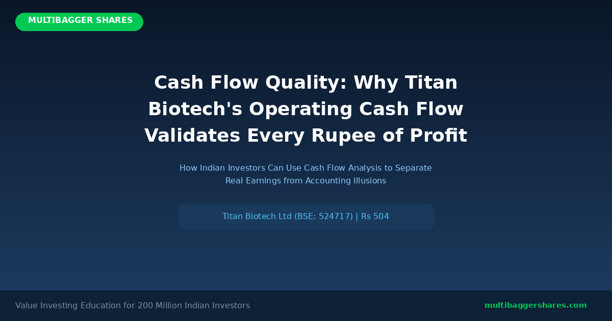 Featured Post Cashflow - Multibagger Shares