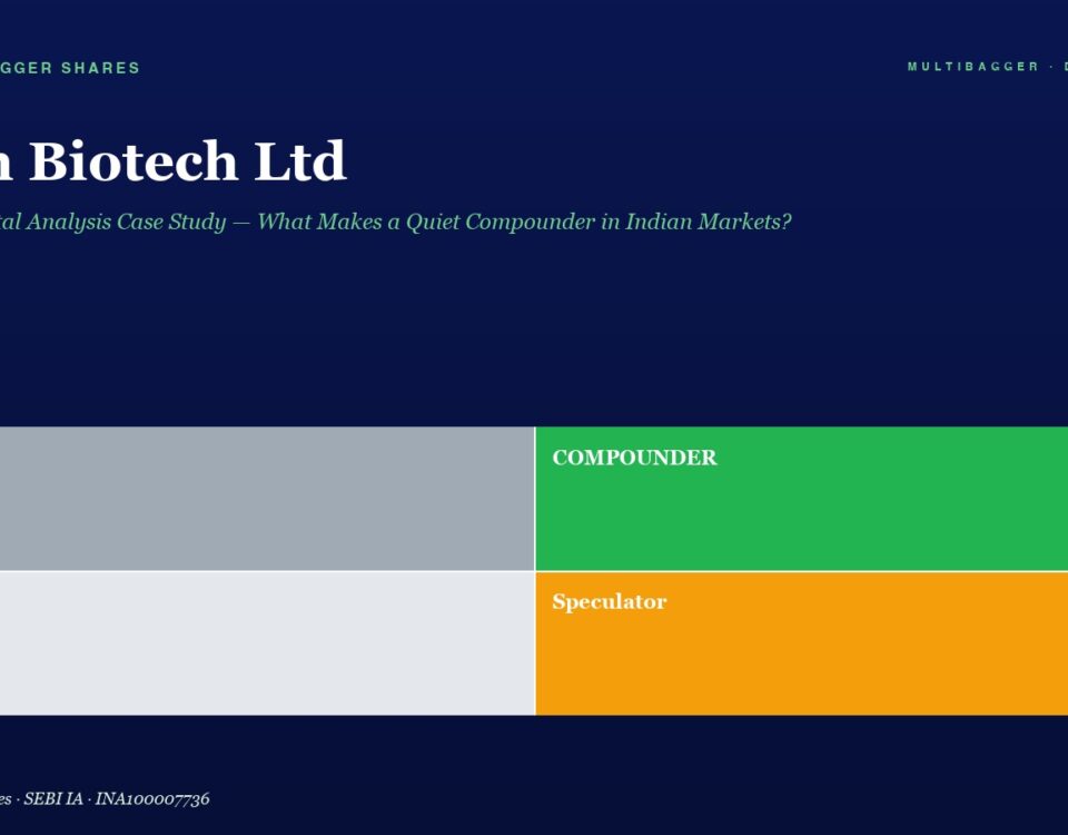 Hero Header for Titan Biotech Ltd with Subtitle a Color block Grid Shows Trader gray Compunder green Drift light Gray and Speculator orange on a Dark Blue Background
