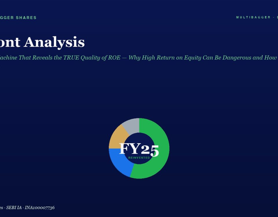 Hero Header with Title dupont Analysis and Subtitle on a Dark Blue Background Centered Circular Multicolor Donut Chart Labeled fy25 Below the Text