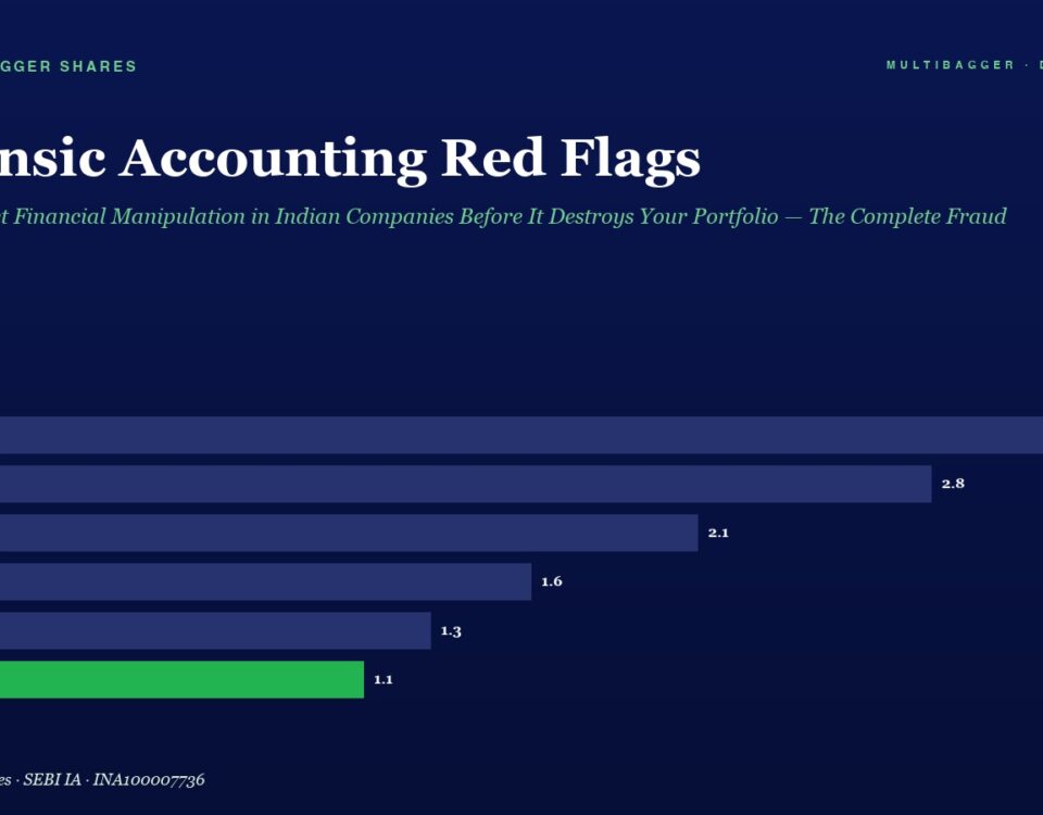 Infographic Forensic Accounting Red Flags with a Horizontal Bar Chart of Yearly Values from Fy20 to Fy25 Fy25 is 11 green﻿