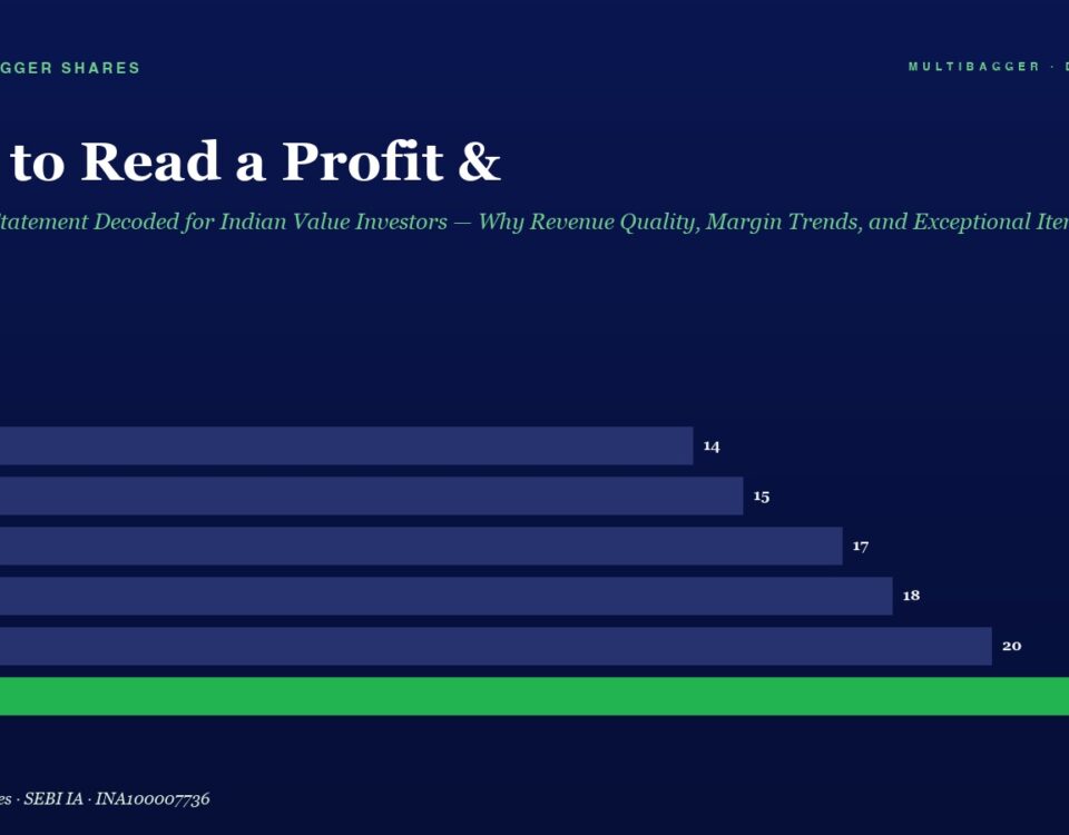 Infographic with a Dark Blue Background Showing a Horizontal Bar Chart of Profits by Fiscal Year Fy20fy25 Bars Rise from 14 to 22 with Fy25 Highlighted in Bright Green on the Left and Right Axis Labels