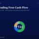 Hero Header with Article Title understanding Free Cash Flow and Subtitle on a Dark Blue Background Featuring a Centered Donut Chart Labeled Fy25 Reinvested
