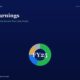 Hero Header with Title owner Earnings and Subtitle the Buffett Adjustment That Reveals True Cash Profits over a Dark Blue Gradient Background Plus a Colorful Donut Chart Labeled fy25 Reinvested Centered Below