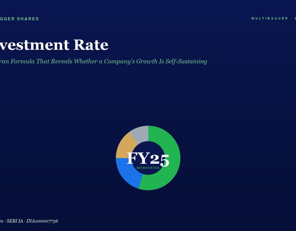 Hero Header with the Title reinvestment Rate and a Green Subtitle on a Dark Blue Gradient Plus a Multicolored Donut Chart Labeled Fy25 at the Center