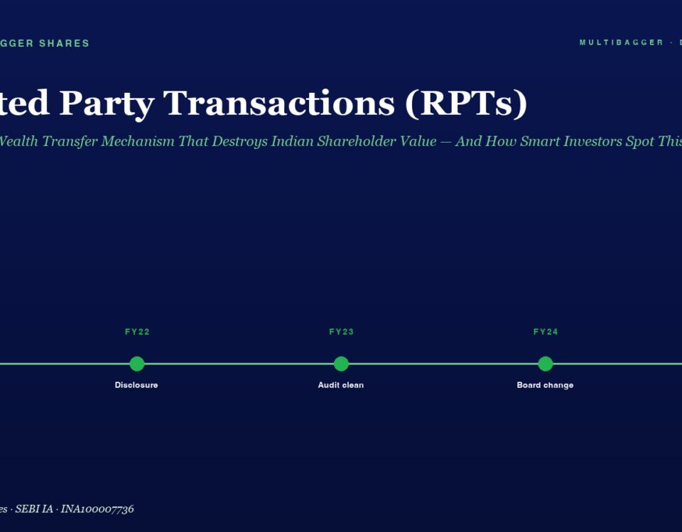 Timeline Graphic Titled related Party Transactions rpts Showing a Green Line with Milestones Fy21fy25 Compliance Disclosure Audit Clean Board Change All Boxes on a Dark Blue Background