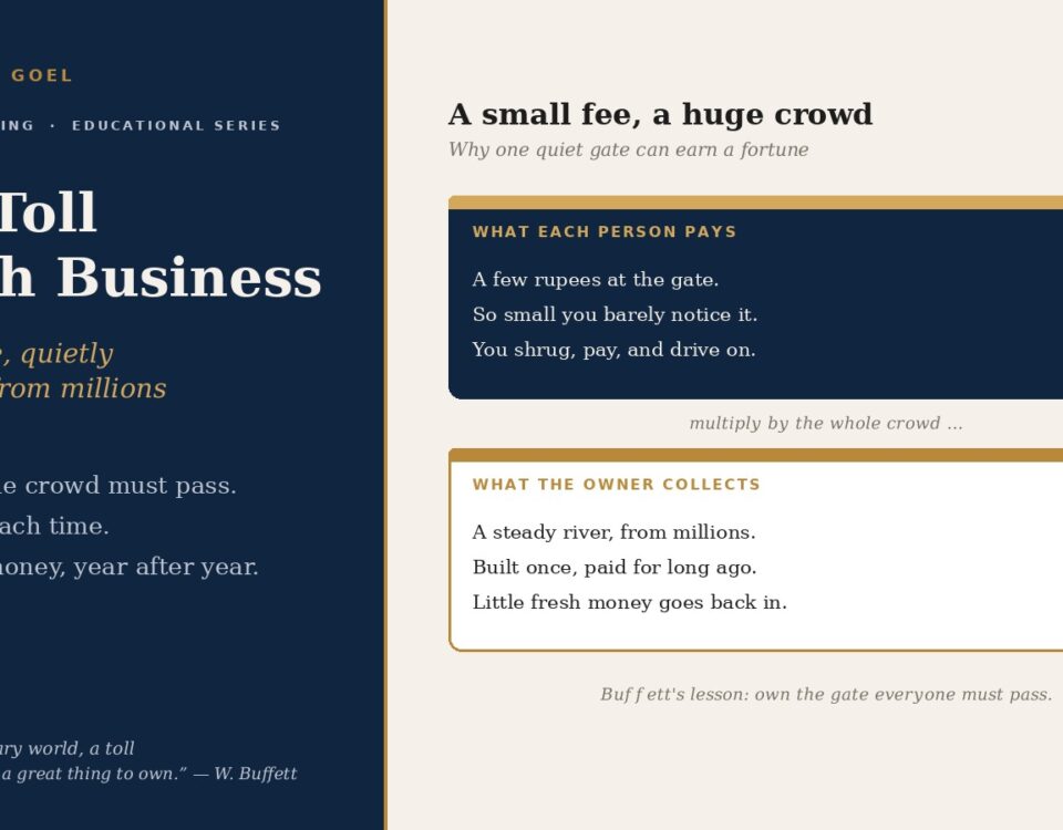 the Toll Booth Business Why Some Companies Quietly Collect a Small Fee from a Huge Crowd