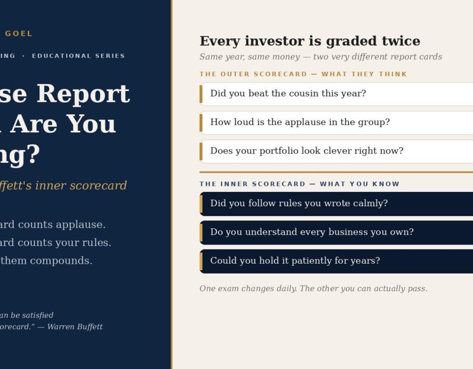 Whose Report Card Are You Filling Warren Buffetts Inner Scorecard for the Everyday Investor