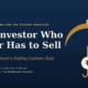 grahamsafetycushioncover | Multibagger Shares Hero Banner with Navy Background and Large White Title the Investor Who Never Has to Sell Gold Decorative Elements on the Right and a Hanging Coin Motif