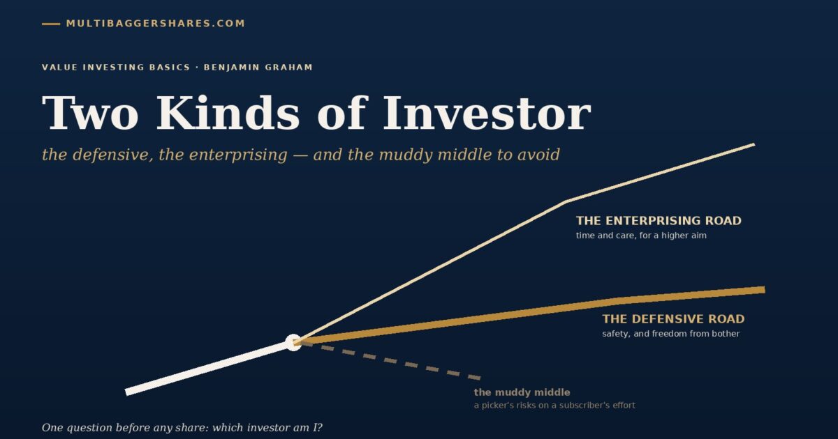 the Cook and the Tiffin Service Benjamin Grahams Two Kinds of Investor  the Defensive Road the Enterprising Road and the Muddy Middle to Avoid