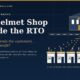 Navy Cover for the Helmet Shop Outside the Rto Showing a Government Office Sending a Stream of Customers Across a Road into a Row of Identical Small Shops