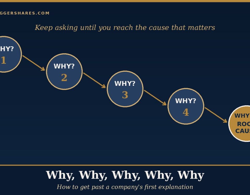 Cover Illustration a Staircase of Five Navy Circles Each Marked Why Stepping Down from Left to Right and Ending in a Gold Circle Marked Root Cause Under the Headline Why Why Why Why Why