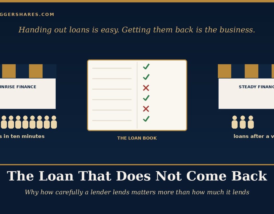 Infographic Banner Showing Three Lenders sunrise Finance the Loan Book Steady Finance with People Icons and Captions loans in Ten Minutes and loans After a Visit on a Dark Navy Background